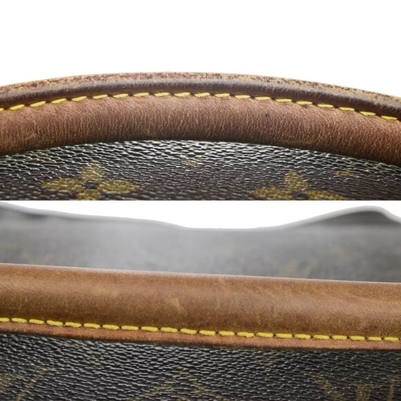 LOUIS VUITTON Logo Looping GM Shoulder Bag Monogram Leather Brown M51145 62HC011 - Picture 14 of 16